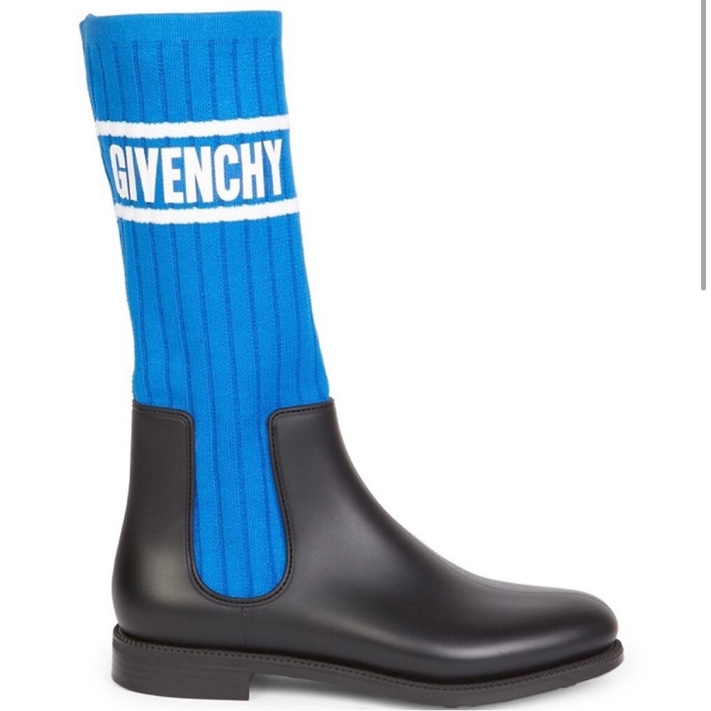 Givenchy Storm Rain Boots blue sz 38